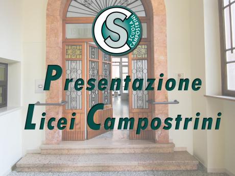 Presentazione Licei Campostrini
