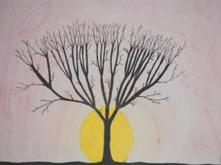 Struttura albero in inverno