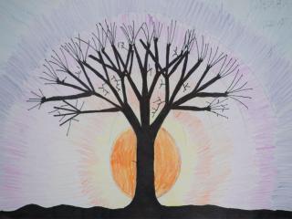 Struttura albero in inverno