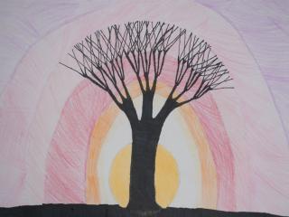 Struttura albero in inverno