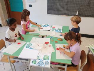 Arte con gli stampi delle foglie d’autunno